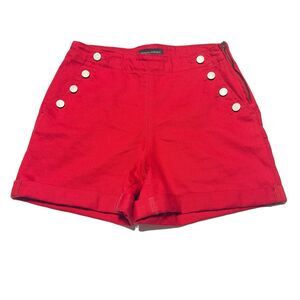Banana republic women's red sailor shorts size 4 /27 Side Zip